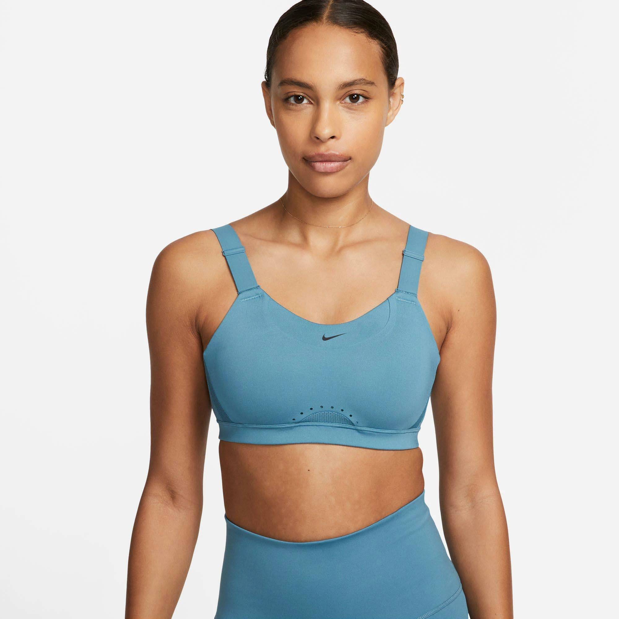 Nike | Women's Alpha High-Support Padded Adjustable Sports Bra - Noise Aqua 3 Nike | Women's Alpha High-Support Padded Adjustable Sports Bra - Noise Aqua