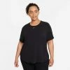Nike | Women's Dri-FIT ONE Standard Fit Short-Sleeve Top (Plus Size) 2 Nike | Women's Dri-FIT ONE Standard Fit Short-Sleeve Top (Plus Size) -True Motion Sales Store DD0618 010 W Nike OneLuxeDFSSSTDTop front 6ec88754 62ee 44e9 af8a 5fe95da30841