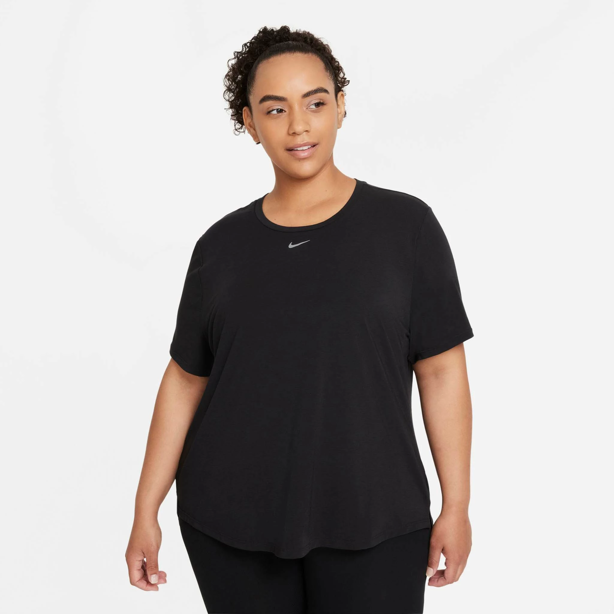Nike | Women's Dri-FIT ONE Standard Fit Short-Sleeve Top (Plus Size) 3 Nike | Women's Dri-FIT ONE Standard Fit Short-Sleeve Top (Plus Size)
