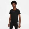Nike | Women's Dri-FIT ONE Standard Fit Short-Sleeve Top - Black 1 Nike | Women's Dri-FIT ONE Standard Fit Short-Sleeve Top - Black -True Motion Sales Store DD0638 010 W Nike ONEDri FitSSSTDTop front