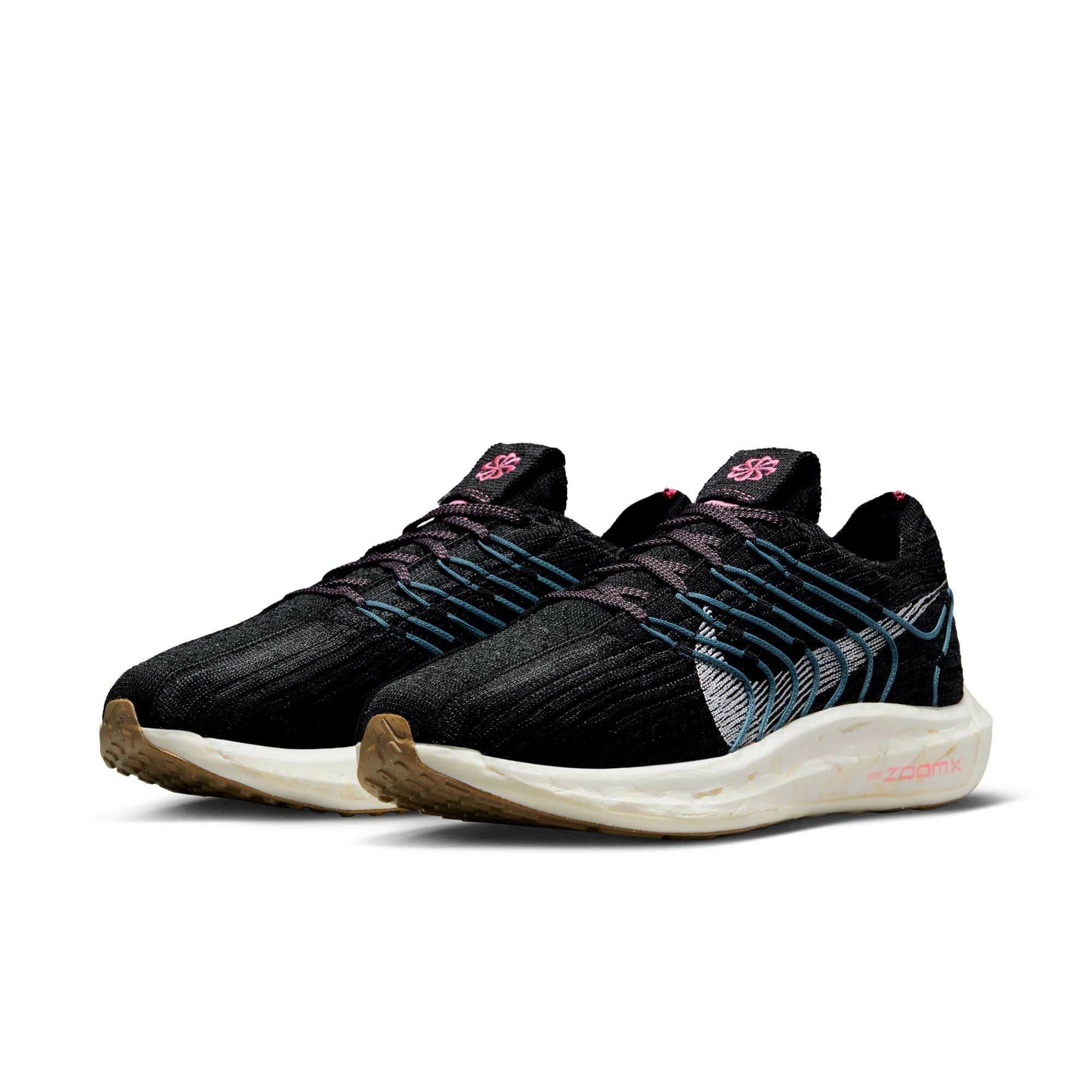 Nike | Women's Pegasus Turbo Flyknit Next Nature Running Shoes - Black 4 Nike | Women's Pegasus Turbo Flyknit Next Nature Running Shoes - Black - Image 2