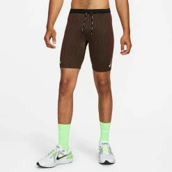 Nike | Men's Dri-Fit ADV Aeroswift Half Tight 12 Nike | Men's Dri-Fit ADV Aeroswift Half Tight -True Motion Sales Store DM4622 014 M Nike Dri FitADVAeroswiftHalfTight frontonbody2