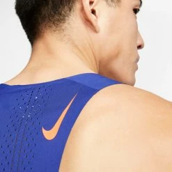 Nike | Men's DF ADV Aeroswift Singlet 12 Nike | Men's DF ADV Aeroswift Singlet -True Motion Sales Store DM4624 455 M Nike DFADVAeroswiftSinglet backneck