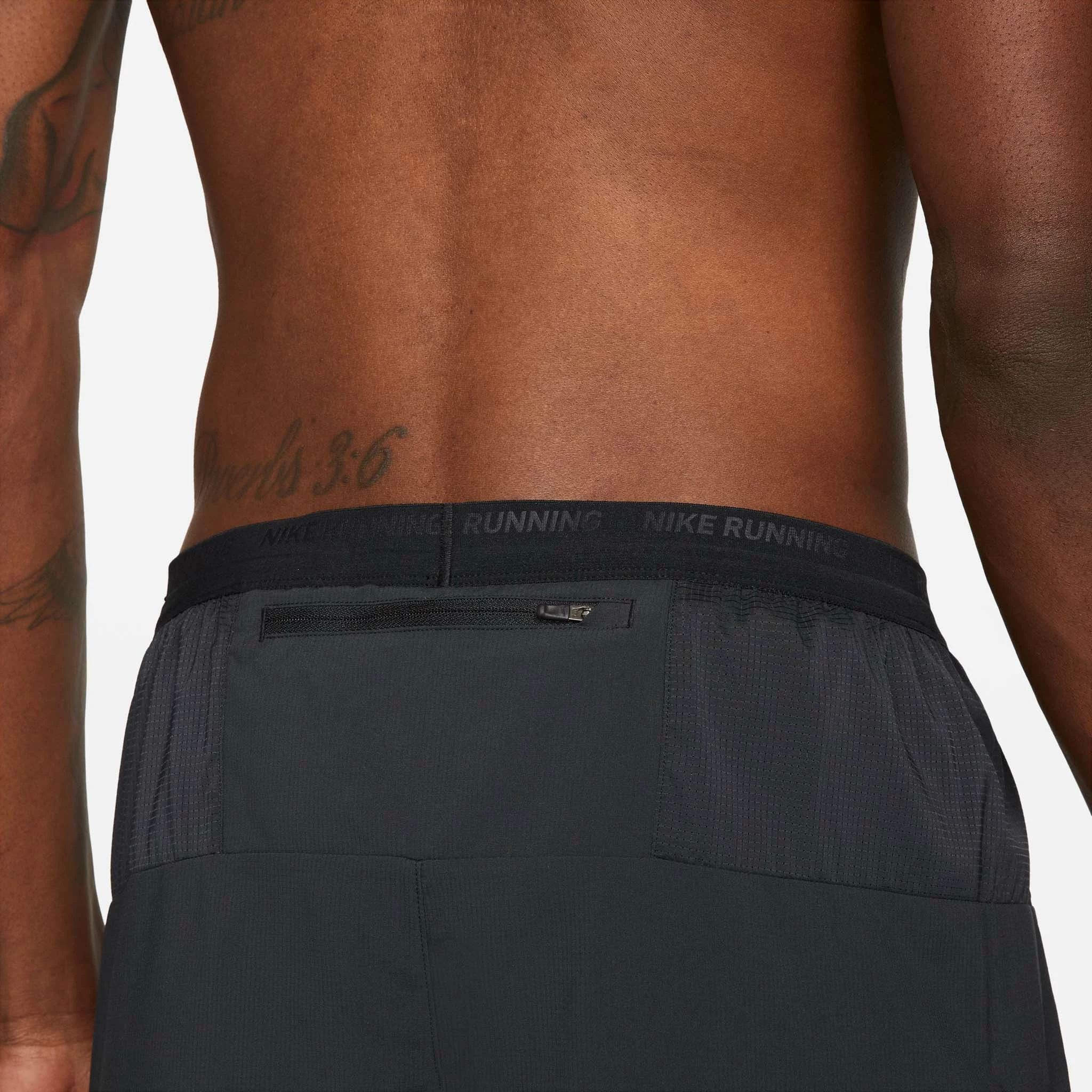 Nike | Men's Dri-FIT Stride 5" Brief-Lined Running Shorts - Black 5 Nike | Men's Dri-FIT Stride 5" Brief-Lined Running Shorts - Black - Image 3