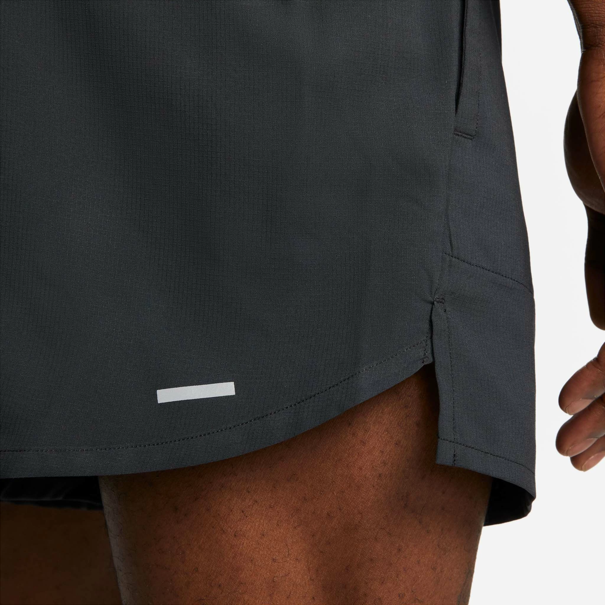 Nike | Men's Dri-FIT Stride 5" Brief-Lined Running Shorts - Black 7 Nike | Men's Dri-FIT Stride 5" Brief-Lined Running Shorts - Black - Image 5