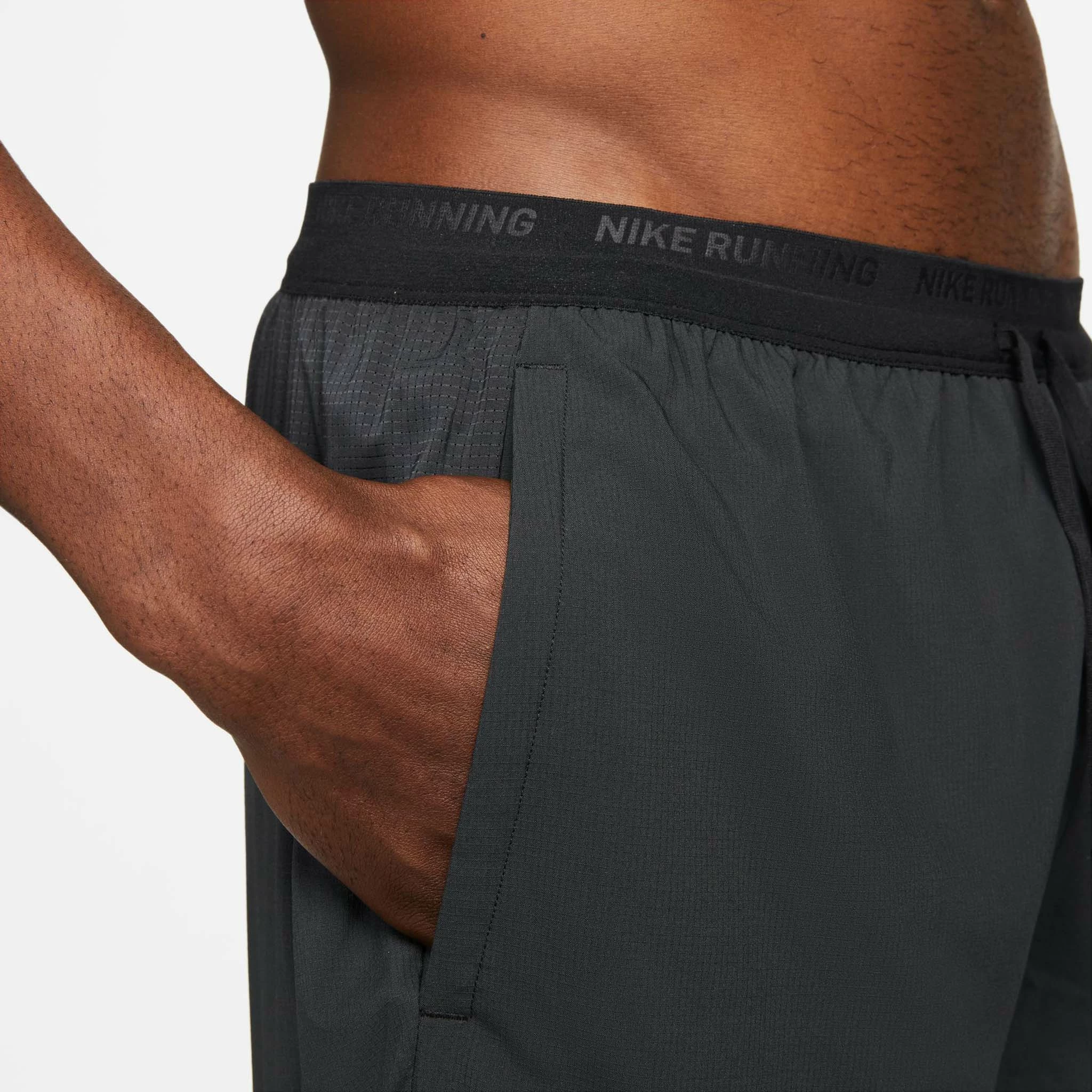 Nike | Men's Dri-FIT Stride 5" Brief-Lined Running Shorts - Black 4 Nike | Men's Dri-FIT Stride 5" Brief-Lined Running Shorts - Black - Image 2