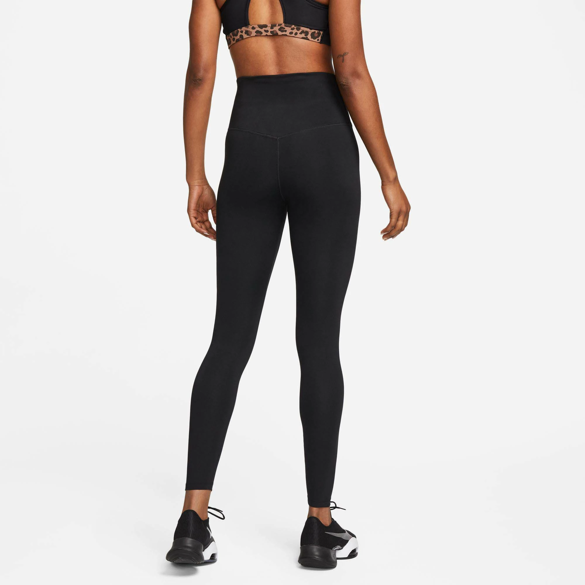 Nike | Women's One Dri-FIT High-Rise Leggings - Black 4 Nike | Women's One Dri-FIT High-Rise Leggings - Black - Image 2