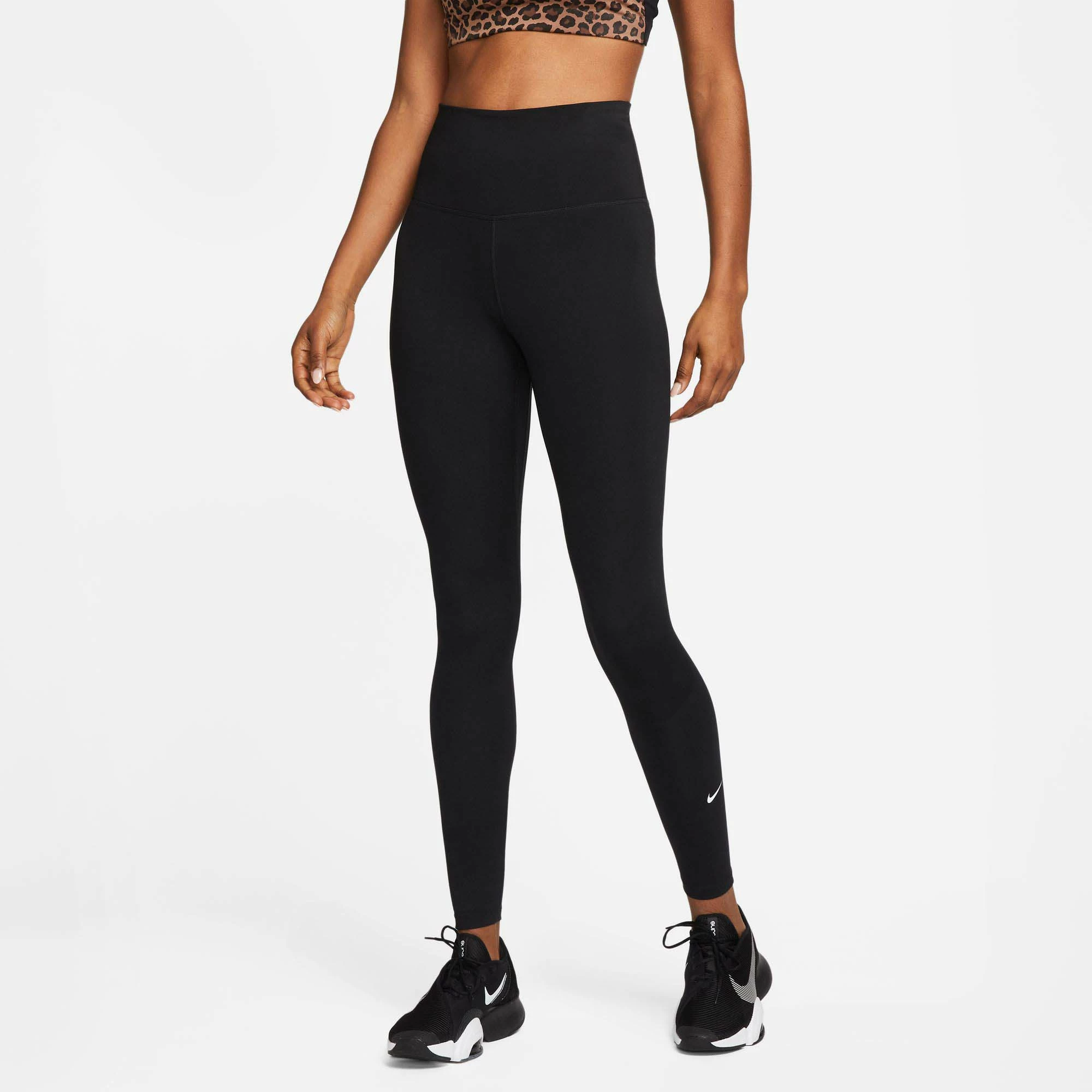 Nike | Women's One Dri-FIT High-Rise Leggings - Black 3 Nike | Women's One Dri-FIT High-Rise Leggings - Black