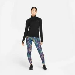 Nike | Women's DF Run Division MR Tight 12 Nike | Women's DF Run Division MR Tight -True Motion Sales Store DM7555 010 W Nike DFRunDivisionMRTight fullbodyfront