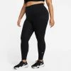 Nike | Women's One Dri-FIT High-Rise Leggings (Plus Size) - Black -True Motion Sales Store DN5521 010 W Nike OneDFHRTightPlus front