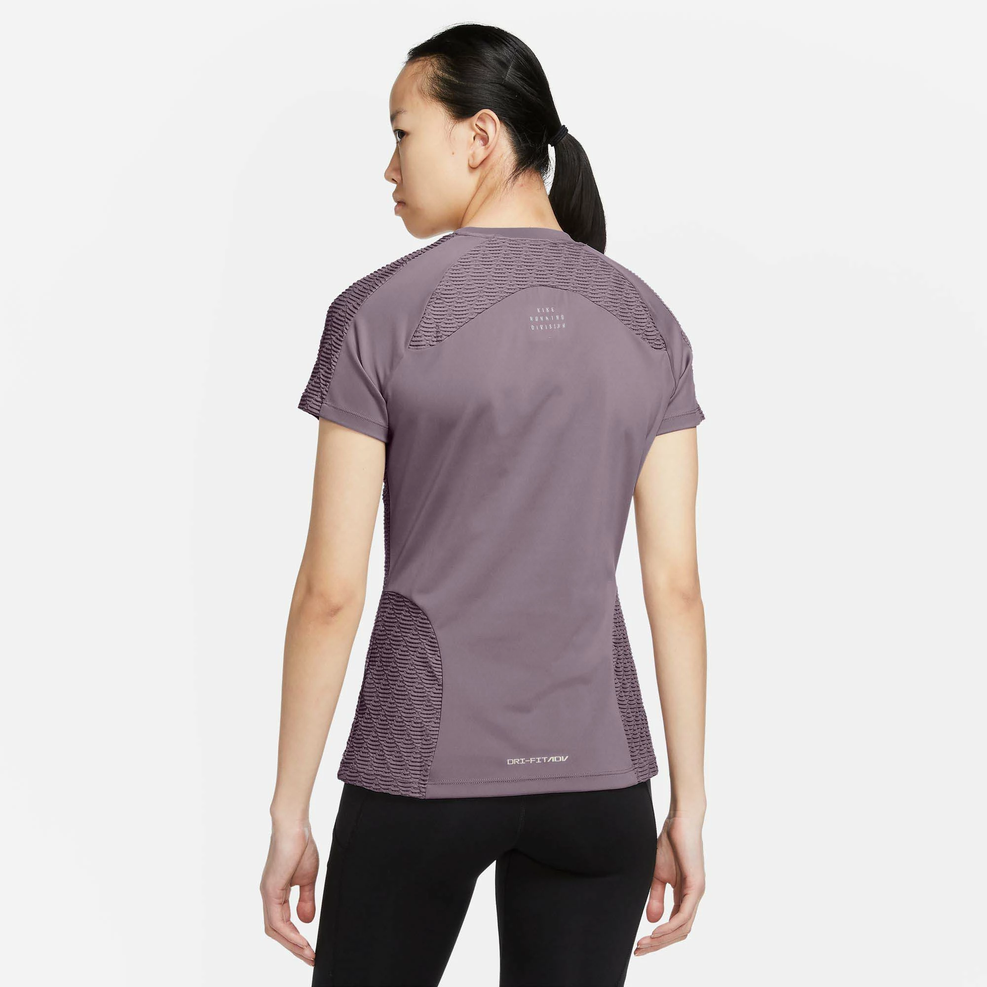 Nike | Women's Dri-Fit ADV Run DVN SS Top - Purple Smoke 4 Nike | Women's Dri-Fit ADV Run DVN SS Top - Purple Smoke - Image 2