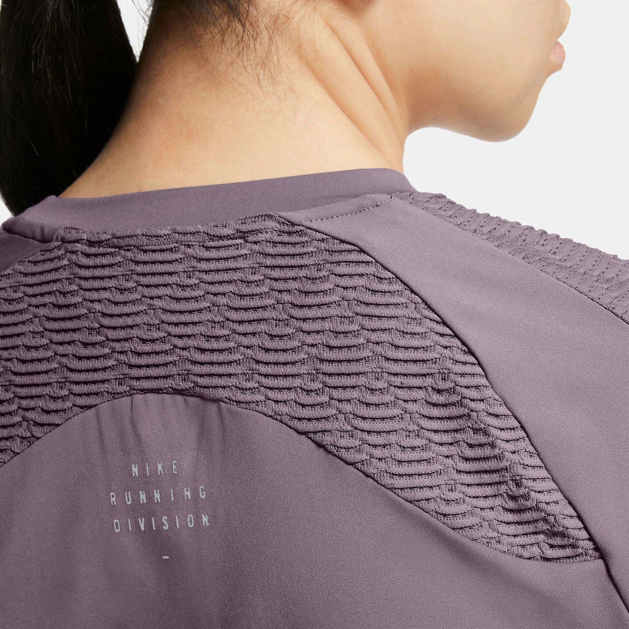 Nike | Women's Dri-Fit ADV Run DVN SS Top - Purple Smoke 5 Nike | Women's Dri-Fit ADV Run DVN SS Top - Purple Smoke - Image 3