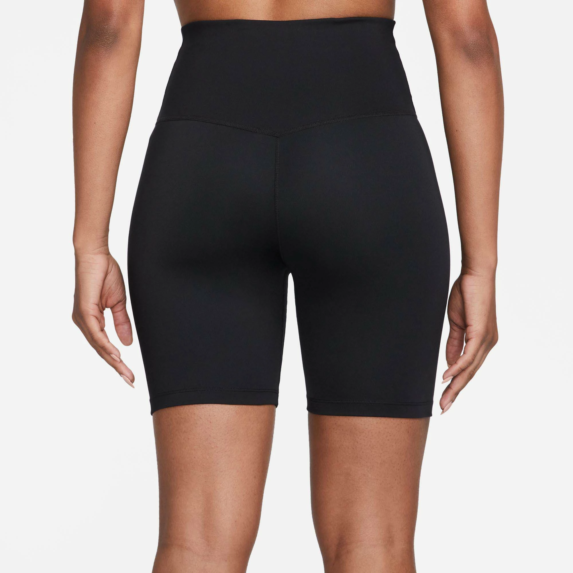 Nike | Women's Dri-FIT One High-Waisted 7 Inch Biker Shorts - Black 4 Nike | Women's Dri-FIT One High-Waisted 7 Inch Biker Shorts - Black - Image 2