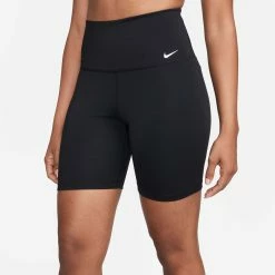 Nike | Women's Dri-FIT One High-Waisted 7 Inch Biker Shorts - Black 10 Nike | Women's Dri-FIT One High-Waisted 7 Inch Biker Shorts - Black -True Motion Sales Store DV9022 010 W Nike OneDFHR7InShort front2