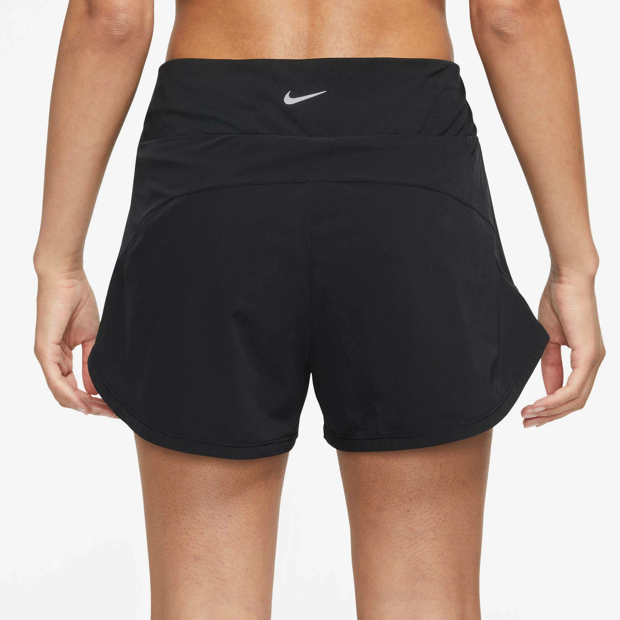 Nike | Women's Dri-FIT Bliss Mid-Rise 3 Inch 2in1 Shorts - Black 5 Nike | Women's Dri-FIT Bliss Mid-Rise 3 Inch 2in1 Shorts - Black - Image 3