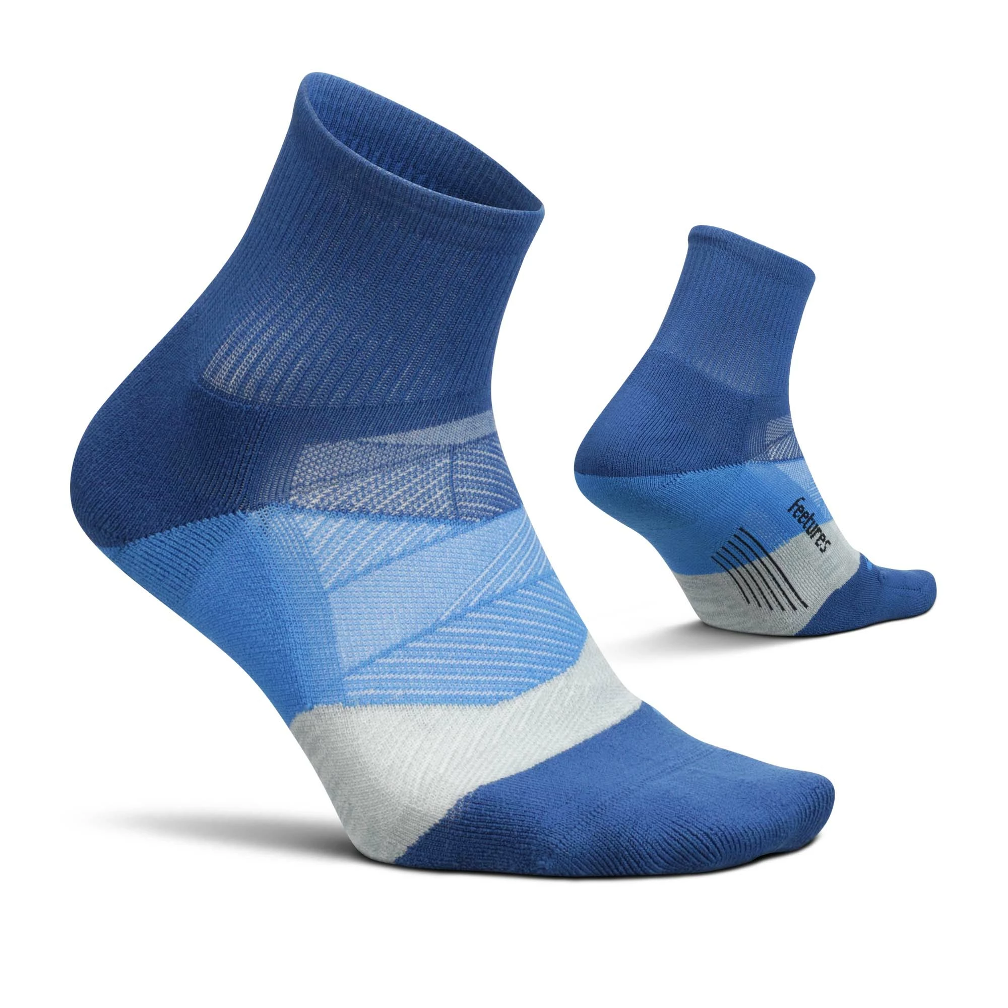 Feetures | Unisex Elite Light Cushion Quarter - Buckle Up Blue 3 Feetures | Unisex Elite Light Cushion Quarter - Buckle Up Blue