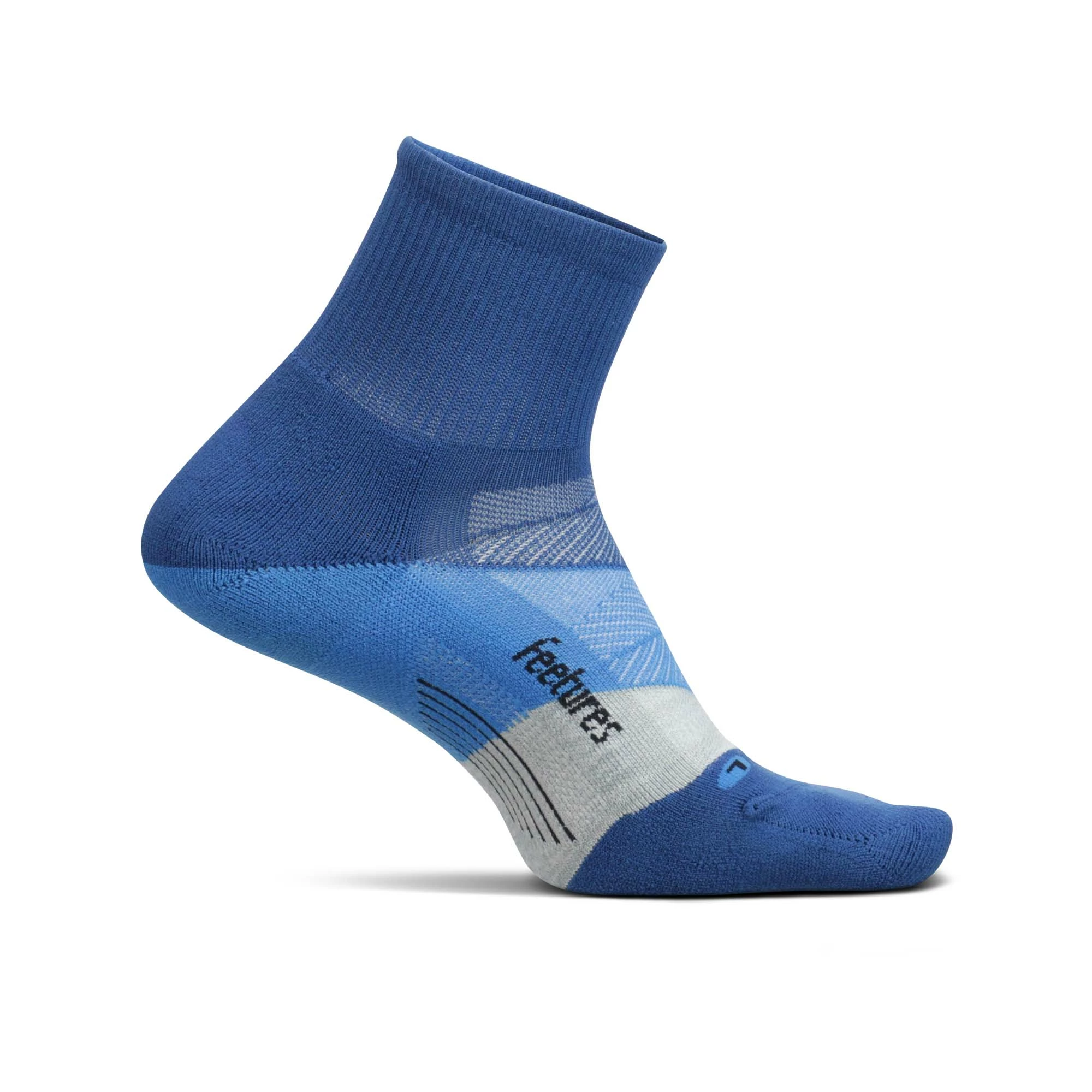 Feetures | Unisex Elite Light Cushion Quarter - Buckle Up Blue 4 Feetures | Unisex Elite Light Cushion Quarter - Buckle Up Blue - Image 2