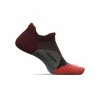 Feetures | Unisex Elite Light Cushion No Show Tab - Dark Cherry 1 Feetures | Unisex Elite Light Cushion No Show Tab - Dark Cherry -True Motion Sales Store E50542 Feetures EliteLightCushionNoShowTab