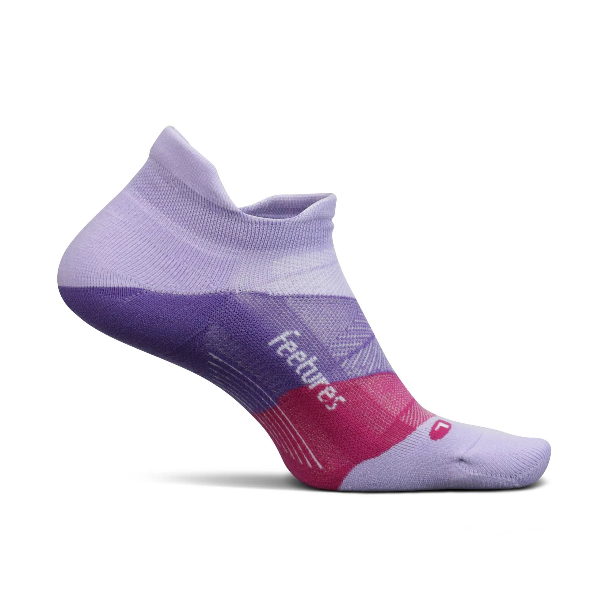 Feetures | Unisex Elite Light Cushion No Show Tab - Lace Up Lavender 4 Feetures | Unisex Elite Light Cushion No Show Tab - Lace Up Lavender - Image 2