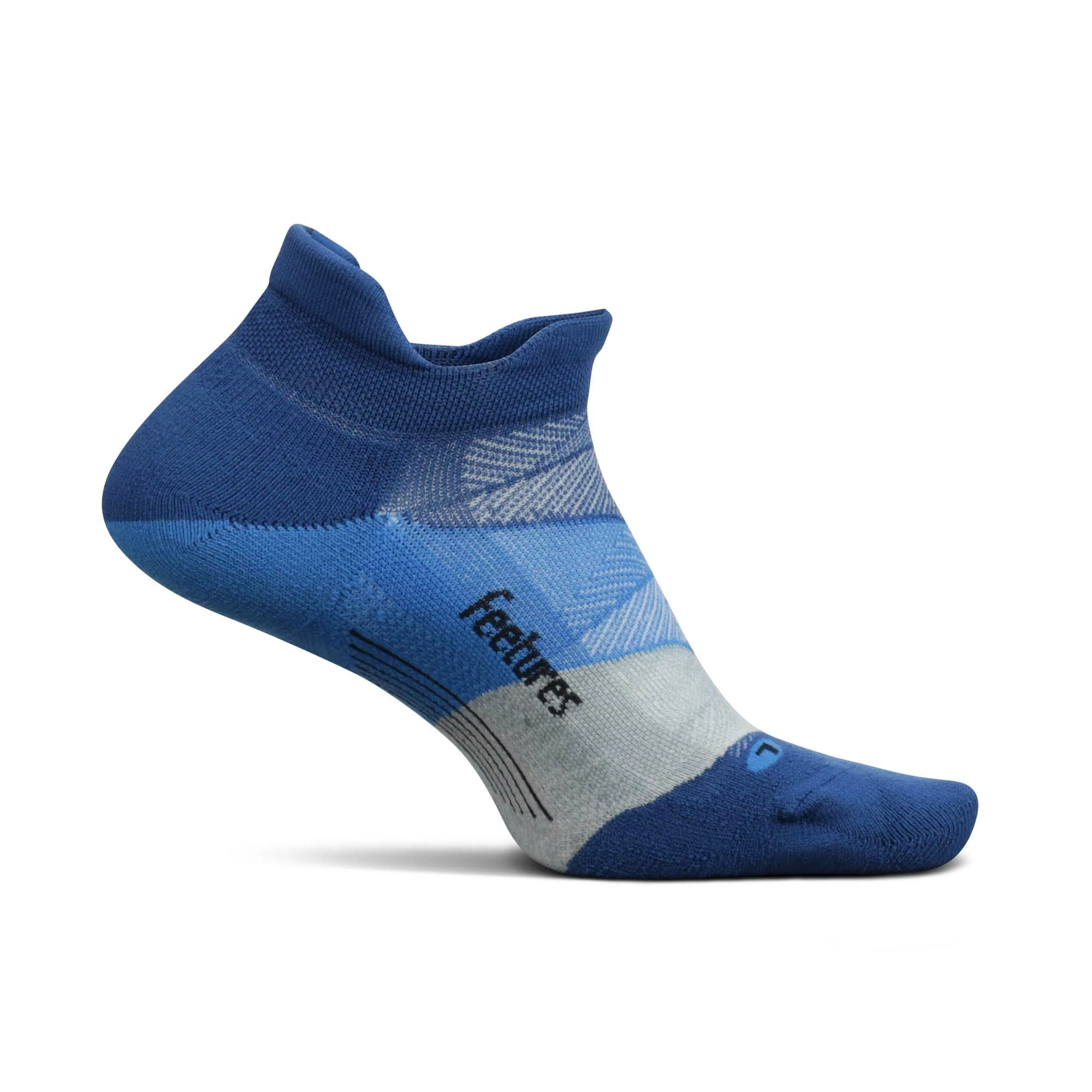 Feetures | Unisex Elite Light Cushion No Show Tab - Buckle Up Blue 4 Feetures | Unisex Elite Light Cushion No Show Tab - Buckle Up Blue - Image 2