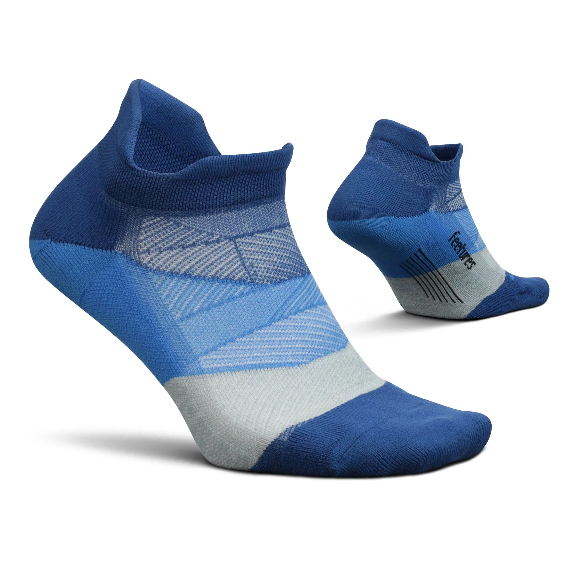 Feetures | Unisex Elite Ultra Light No Show Tab - Buckle Up Blue 3 Feetures | Unisex Elite Ultra Light No Show Tab - Buckle Up Blue