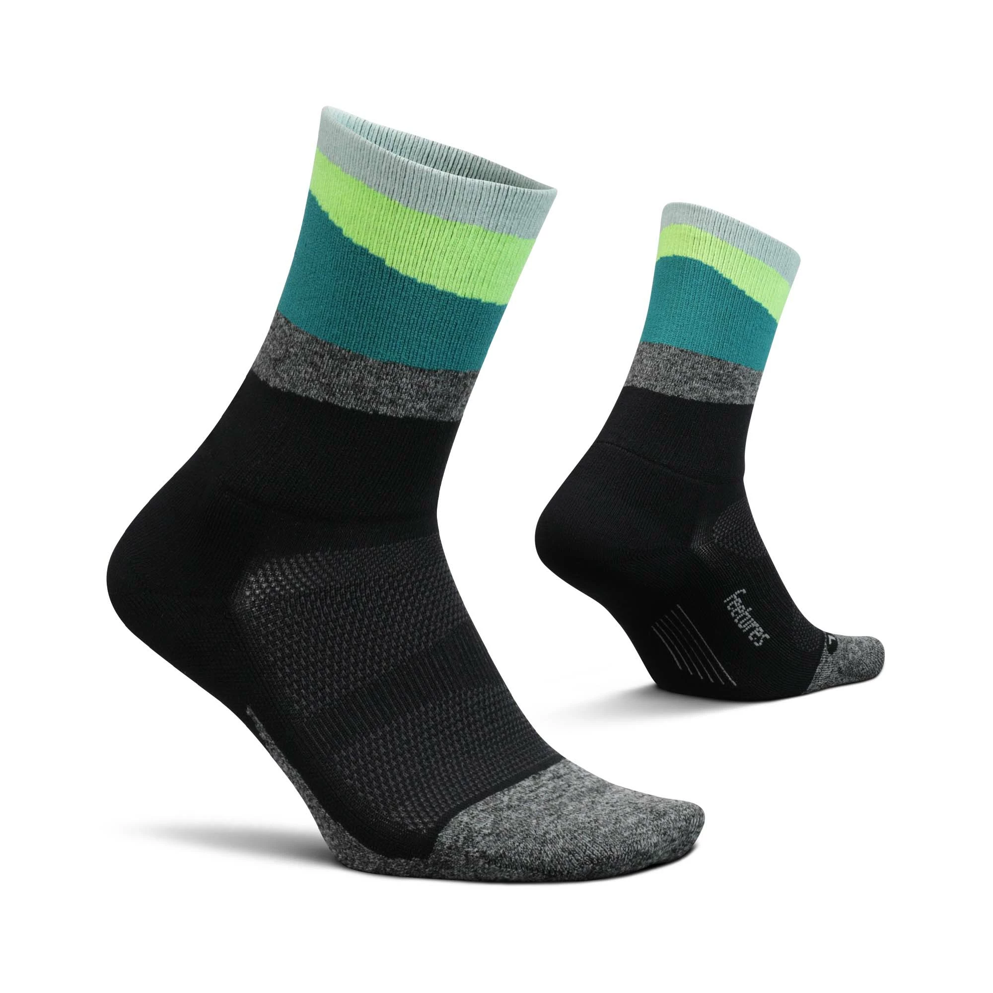 Feetures | Unisex Elite Light Cushion Mini Crew - Ascent Green 3 Feetures | Unisex Elite Light Cushion Mini Crew - Ascent Green