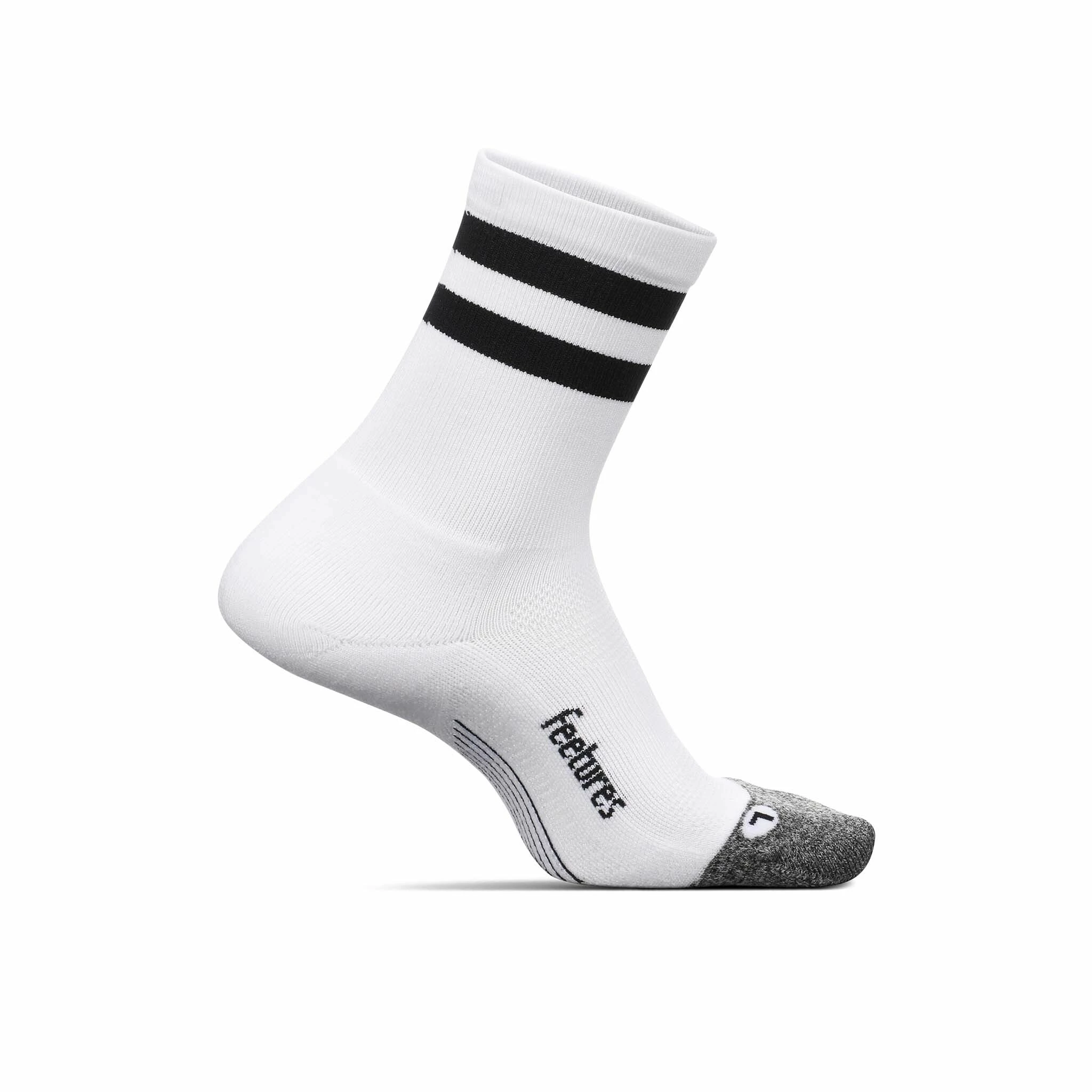 Feetures | Unisex Elite Light Cushion Mini Crew - White 3 Feetures | Unisex Elite Light Cushion Mini Crew - White