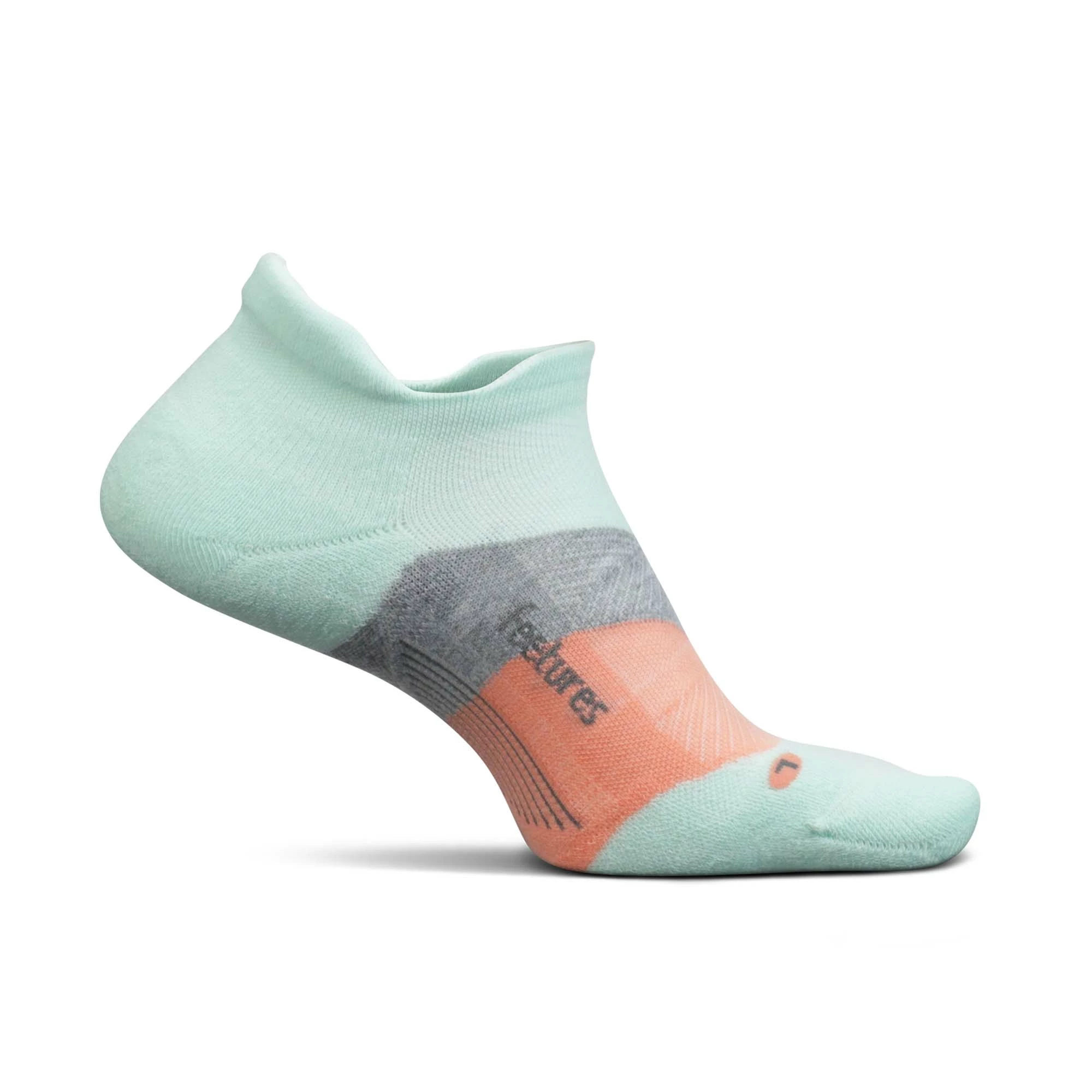 Feetures | Unisex Elite Max Cushion No Show Tab - Move Aside Mint 4 Feetures | Unisex Elite Max Cushion No Show Tab - Move Aside Mint - Image 2