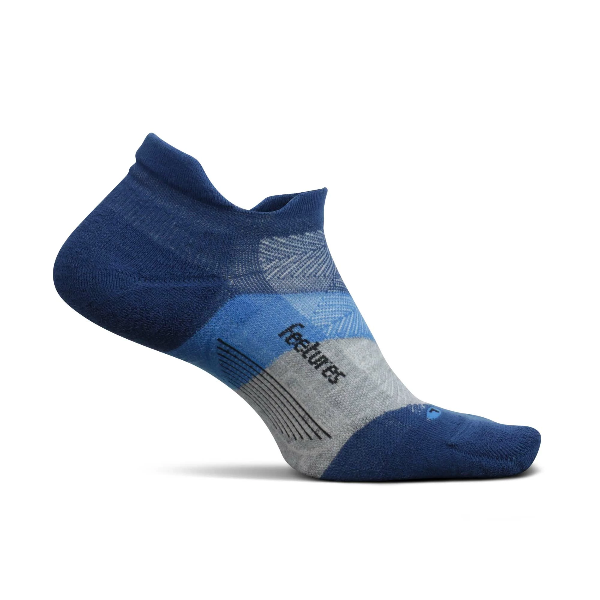 Feetures | Unisex Elite Max Cushion No Show Tab - Buckle Up Blue 4 Feetures | Unisex Elite Max Cushion No Show Tab - Buckle Up Blue - Image 2
