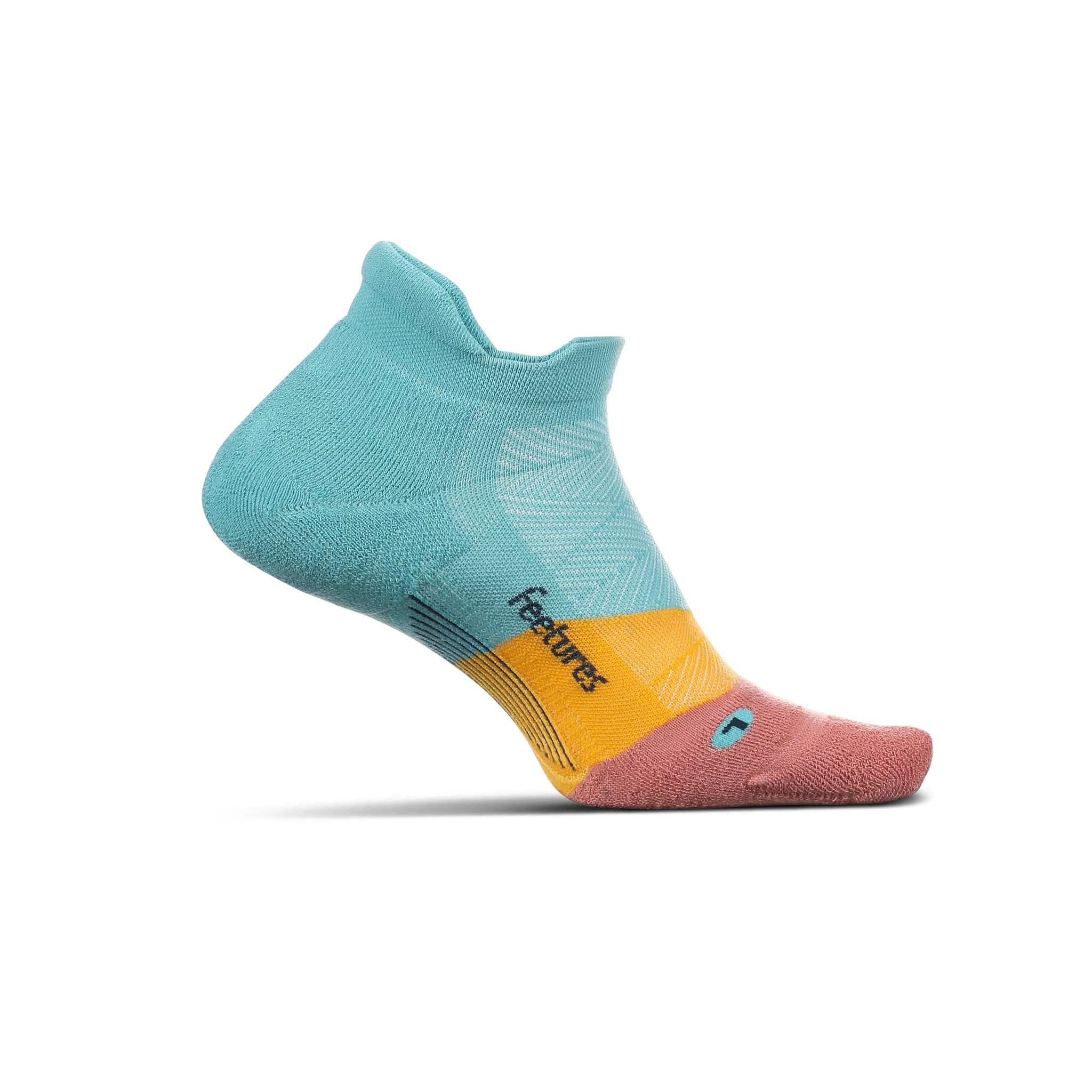 Feetures | Unisex Elite Max Cushion No Show Tab - Takeoff Turquoise 3 Feetures | Unisex Elite Max Cushion No Show Tab - Takeoff Turquoise