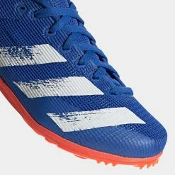 Adidas | Junior-Unisex Allroundstar Running Spikes - Glory Blue 18 Adidas | Junior-Unisex Allroundstar Running Spikes - Glory Blue -True Motion Sales Store EG1207 J adidas allroundjspike frontupper