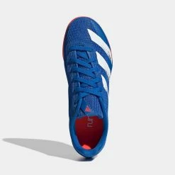 Adidas | Junior-Unisex Allroundstar Running Spikes - Glory Blue 14 Adidas | Junior-Unisex Allroundstar Running Spikes - Glory Blue -True Motion Sales Store EG1207 J adidas allroundjspike top
