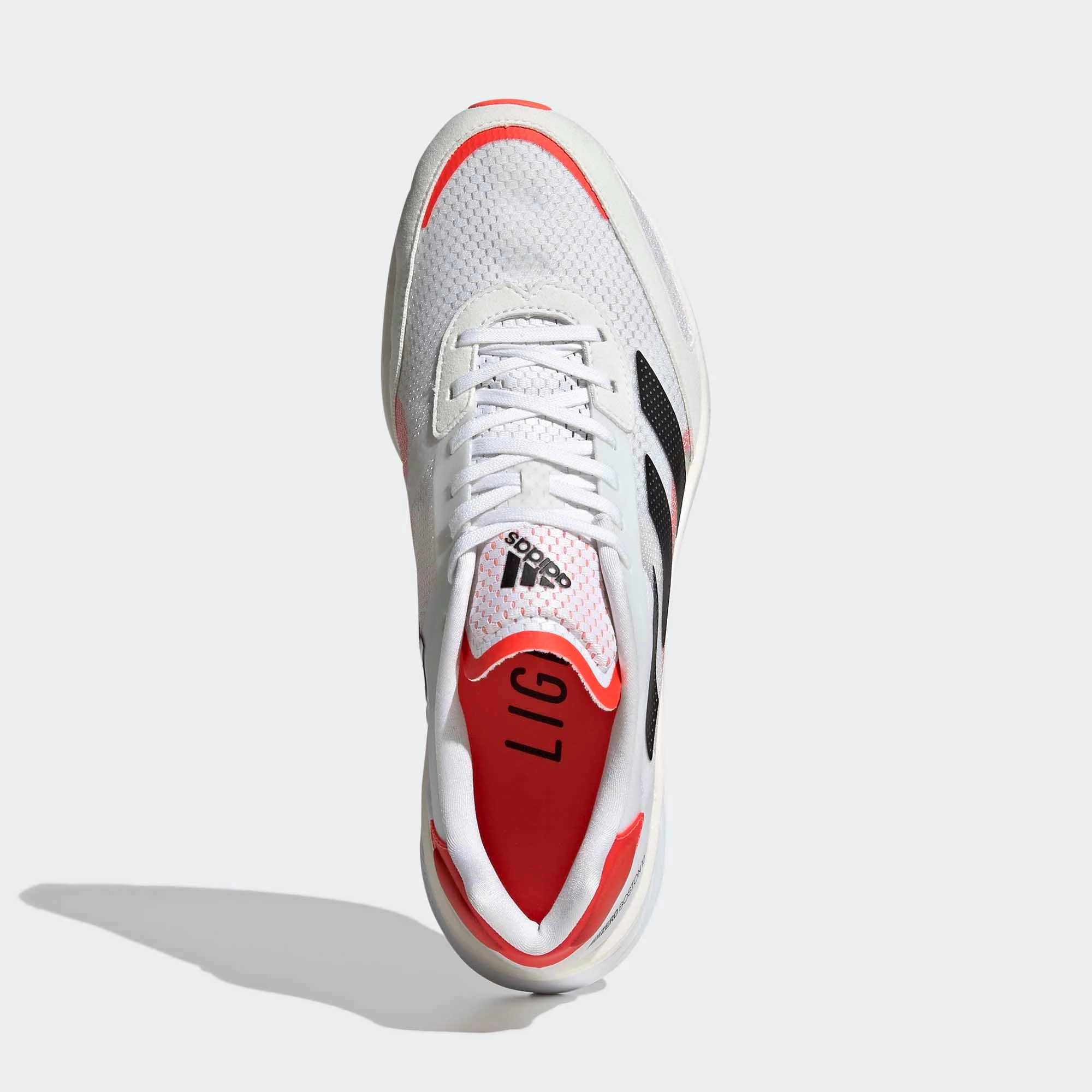 Adidas | Men's Adizero Boston 10 Running Shoes - Footwear White 8 Adidas | Men's Adizero Boston 10 Running Shoes - Footwear White - Image 6