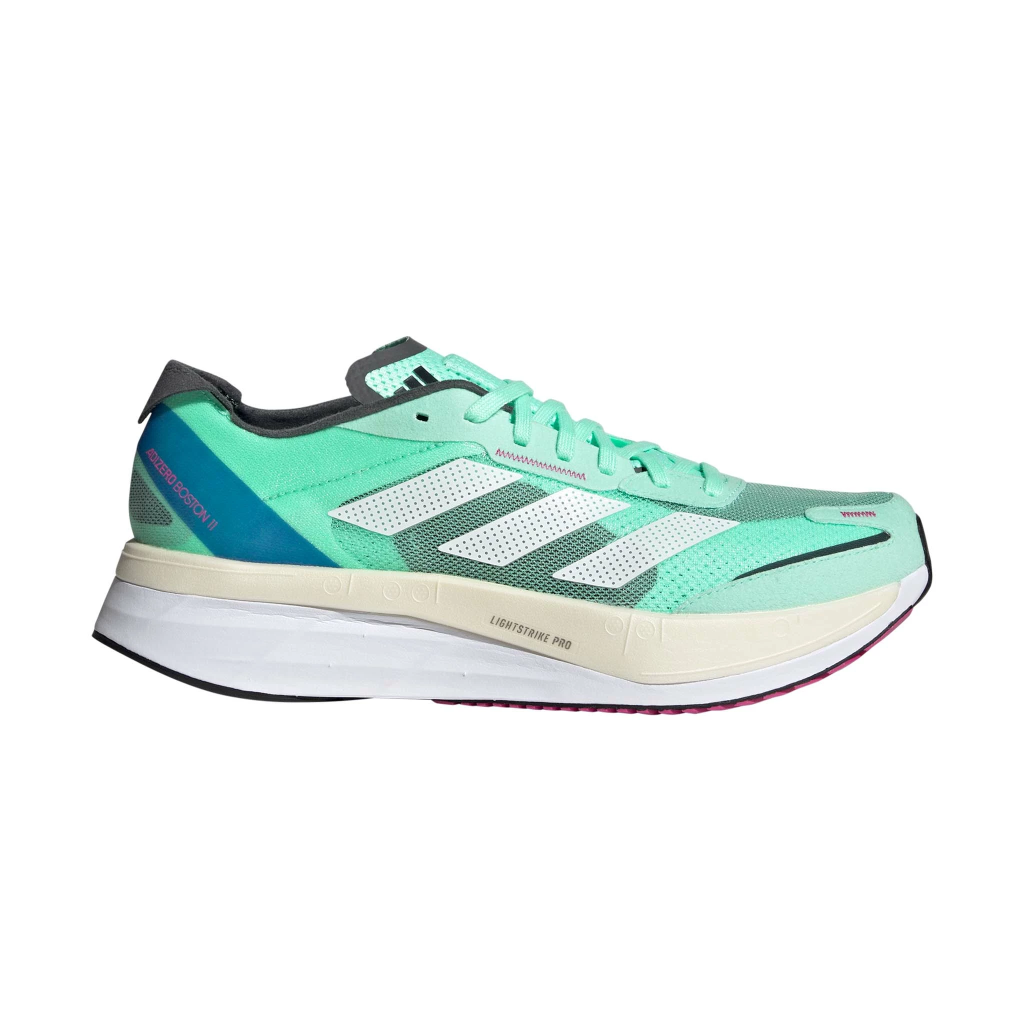 Adidas | Men's Adizero Boston 11 Running Shoes - Pulse Mint 3 Adidas | Men's Adizero Boston 11 Running Shoes - Pulse Mint