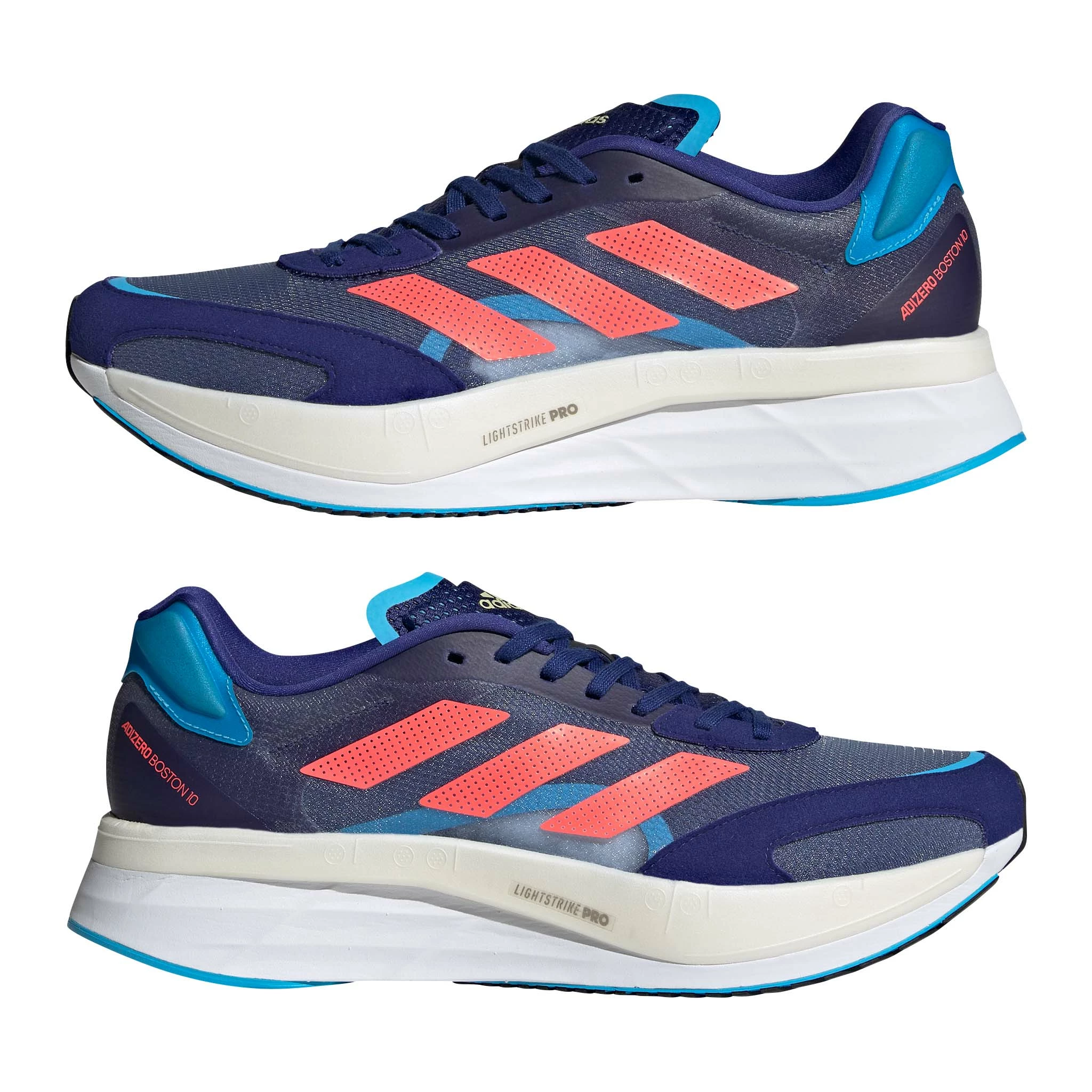 Adidas | Men's Adizero Boston 10 Running Shoes - Legacy Indigo 9 Adidas | Men's Adizero Boston 10 Running Shoes - Legacy Indigo - Image 7