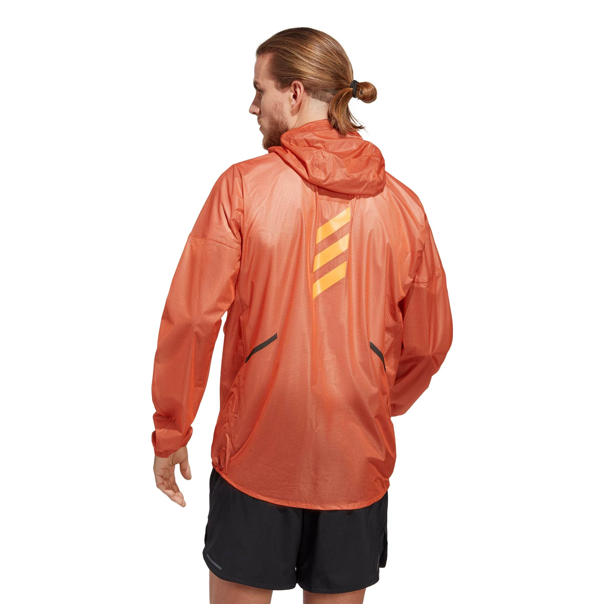 Adidas | Men's Terrex Agravic 2.5L Rain.RDY Jacket - Semi Impact Orange 4 Adidas | Men's Terrex Agravic 2.5L Rain.RDY Jacket - Semi Impact Orange - Image 2