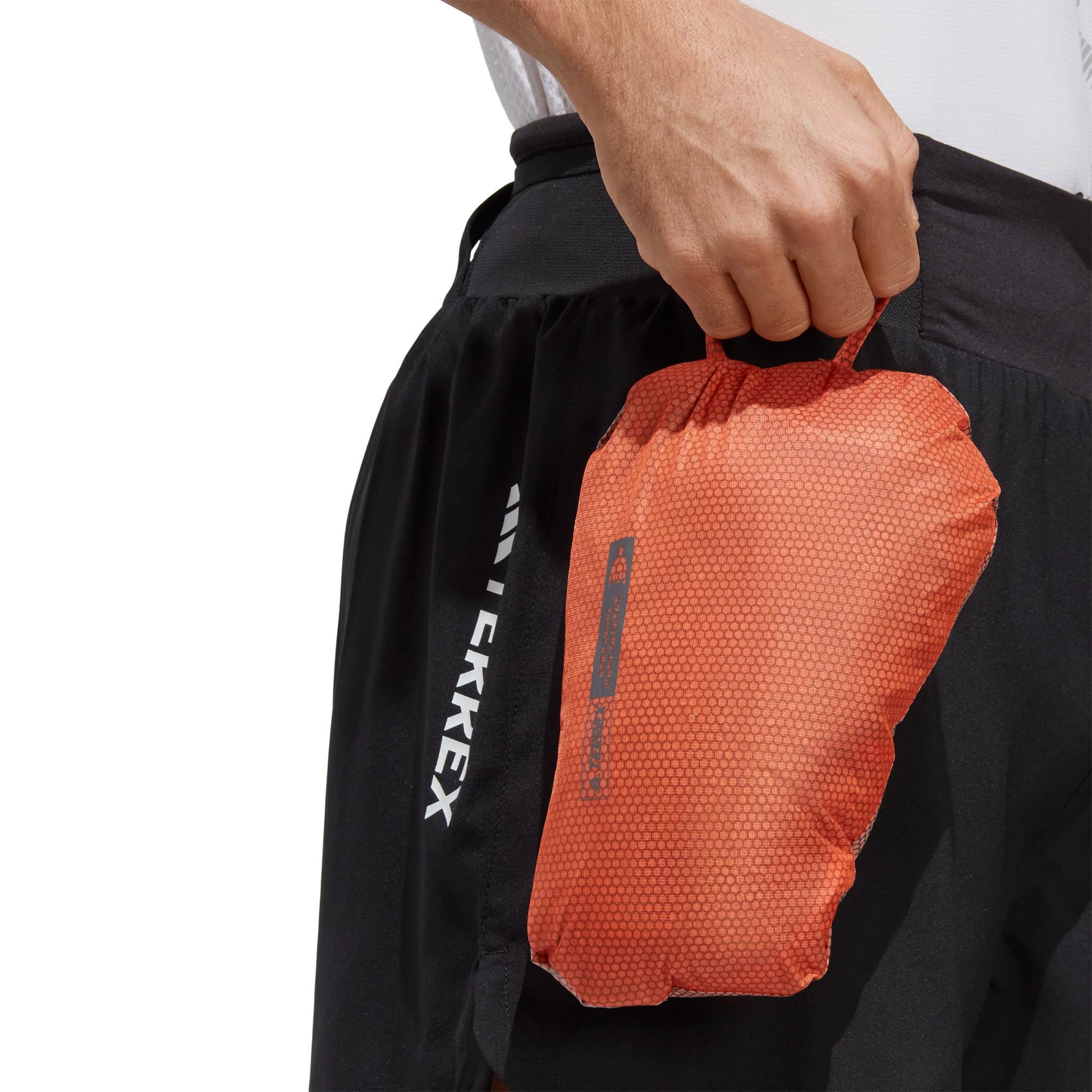 Adidas | Men's Terrex Agravic 2.5L Rain.RDY Jacket - Semi Impact Orange 8 Adidas | Men's Terrex Agravic 2.5L Rain.RDY Jacket - Semi Impact Orange - Image 6