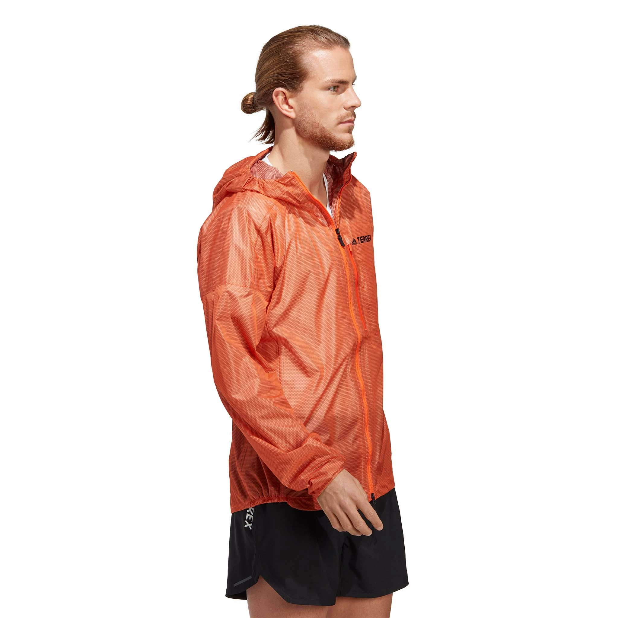 Adidas | Men's Terrex Agravic 2.5L Rain.RDY Jacket - Semi Impact Orange 5 Adidas | Men's Terrex Agravic 2.5L Rain.RDY Jacket - Semi Impact Orange - Image 3