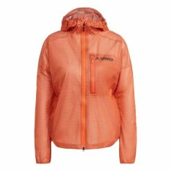 Adidas | Women's Terrex Agravic 2.5L Rain.RDY Jacket - Semi Impact Orange -True Motion Sales Store HS9547 W adidas terrexAgravic2.5LRain.RDYJacket front2