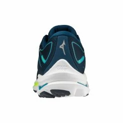 Mizuno | Men's Wave Rider 25 Running Shoes - Gibraltar Sea -True Motion Sales Store J1GC210302 M mizuno waverider25 back