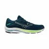 Mizuno | Men's Wave Rider 25 Running Shoes - Gibraltar Sea -True Motion Sales Store J1GC210302 M mizuno waverider25 right
