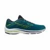 Mizuno | Men's Wave Rider 25 Running Shoes - Harbour Blue 2 Mizuno | Men's Wave Rider 25 Running Shoes - Harbour Blue -True Motion Sales Store J1GC210382 M Mizuno Waveride25 Side2