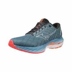 Mizuno | Men's Wave Inspire 19 Running Shoes - Provincial Blue -True Motion Sales Store J1GC234401 M Mizuno WaveInspire19 frontside