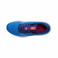 Mizuno | Women's Wave Rider 25 Running Shoes - Blue -True Motion Sales Store J1GD210387 F Mizuno WaveRider25 top