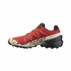 Salomon | Men's Speedcross 6 Running Shoes - Fiery Red -True Motion Sales Store L41738200 M Salomon Speedcross6 side2
