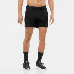 Salomon | Men's Sense Aero 5'' Shorts - Deep Black 11 Salomon | Men's Sense Aero 5'' Shorts - Deep Black -True Motion Sales Store LC1870000 M Salomon SenseAero5 frontonbody