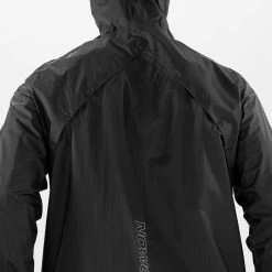 Salomon | Men's Bonatti Waterproof Jacket - Deep Black 11 Salomon | Men's Bonatti Waterproof Jacket - Deep Black -True Motion Sales Store LC1873900 M Salomon BonattiWPJacket backdetail