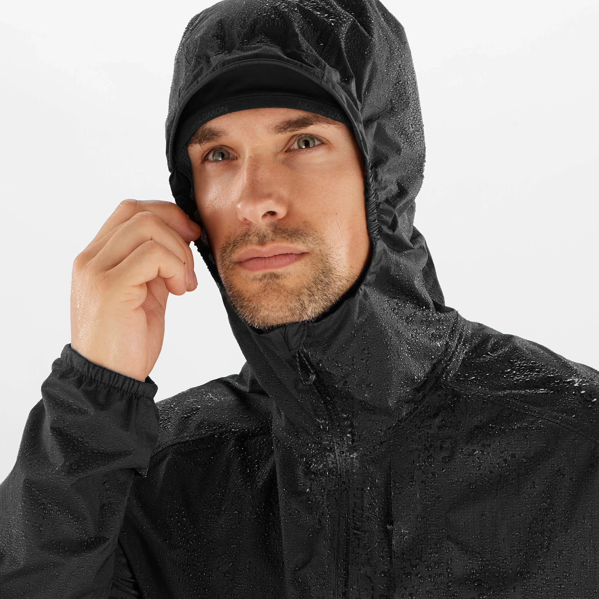 Salomon | Men's Bonatti Waterproof Jacket - Deep Black 6 Salomon | Men's Bonatti Waterproof Jacket - Deep Black - Image 4