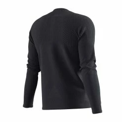 Salomon | Men's Sense Aero Long Sleeve Tee - Deep Black 9 Salomon | Men's Sense Aero Long Sleeve Tee - Deep Black -True Motion Sales Store LC1878100 M Salomon SenseLSTee back