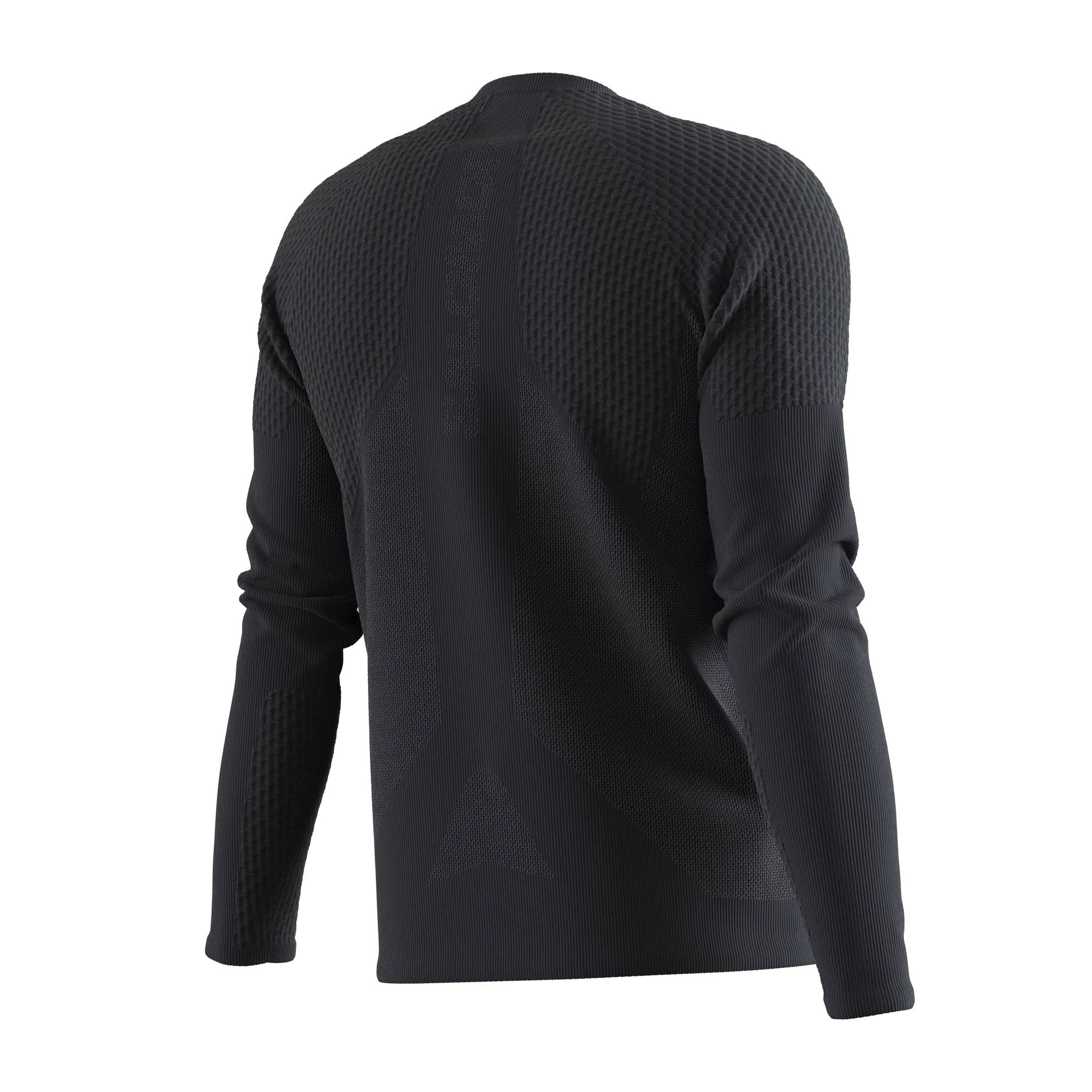 Salomon | Men's Sense Aero Long Sleeve Tee - Deep Black 6 Salomon | Men's Sense Aero Long Sleeve Tee - Deep Black - Image 4
